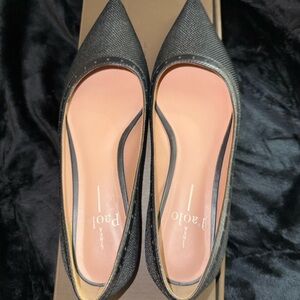 Paolo Black Pointed Flats
